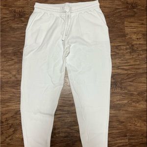 White soft serve sweat pants